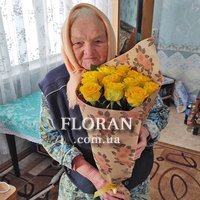 15 жовтих троянд - Фото 4