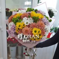 Букет кущових хризантем - Фото 1