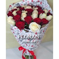 Червоно білий букет - Фото 1