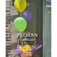 Корзинка с фруктами в подарок - Фото 1