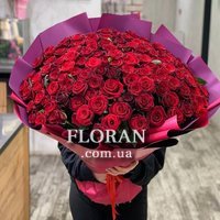 Шикарный букет из 101 розы - Фото 1