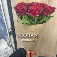 Простий букет з троянд - Фото 5