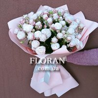 Бомбастик троянда в букеті - Фото 1