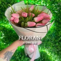 Bouquet of pink tulips - Photo 1