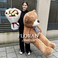 Червоно білий букет - Фото 2