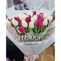 Ніжний букет із тюльпанів - Фото 2