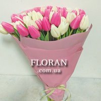 Ніжний букет із тюльпанів - Фото 3