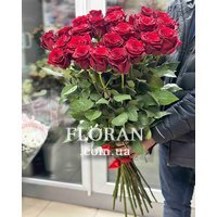 25 высоких красных роз - Фото 2