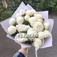 Белые пионы в крафте - Фото 1