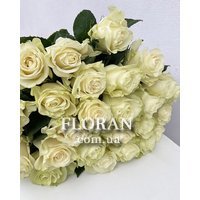 Букет із 25 білих троянд - Фото 1