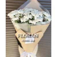 Букет із білих ромашкових хризантем - Фото 6