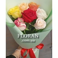 Bouquet of seven roses - Photo 1