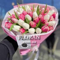 Ніжний букет із тюльпанів - Фото 5
