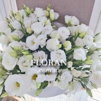 White eustoma bouquet - Photo 1
