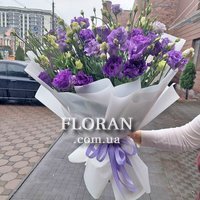 Blue eustoma bouquet - Photo 2