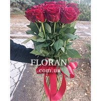 Bouquet of red roses with ribbon - Photo 5