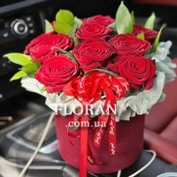 11 троянд в коробці - Фото 1