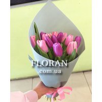 Букет 15 тюльпанов - Фото 1