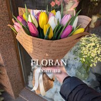 Букет з 19 тюльпанів - Фото 3