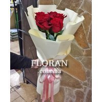 Маленький букет імпортних троянд - Фото 2