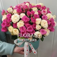 Спрей розы в шляпной коробке - Фото 2