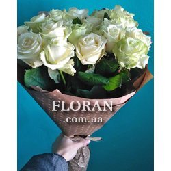 21 white roses - Photo 1