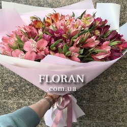 Букет із 25 альстромерій - Фото 1