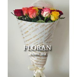 Букет з різних троянд - Фото 3