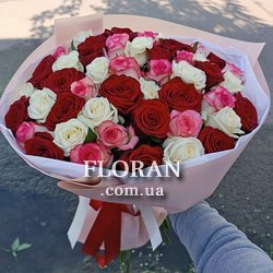 Оригінальний букет квітів на День народження - Фото 1