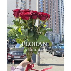 11 высоких красных роз - Фото 4