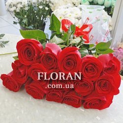 15 роз 90 см - Фото 1
