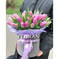 35 тюльпанів у коробці - Фото 1