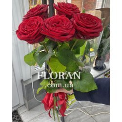 5 червоних троянд - Фото 14