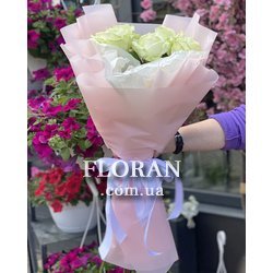 7 білих троянд - Фото 8