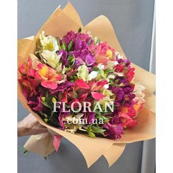 Альстромерії зі стрічкою - Фото 1