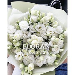 Білі еустоми букет - Фото 4