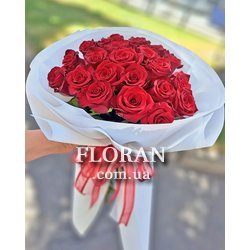Букет червоних троянд для коханої - Фото 2