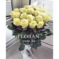 Букет из 25 белых роз - Фото 2