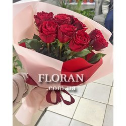 Букет из 9 красных роз - Фото 7