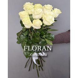 Букет из 11 белых роз - Фото 3