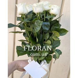 Букет из 11 белых роз - Фото 4