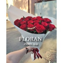 Букет из 19 красных роз - Фото 2