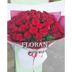 Квіти червоні троянди - Фото 1