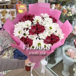 Простой букет цветов - Фото 1