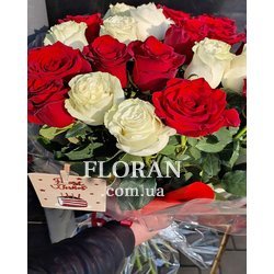 Простой букет роз - Фото 3