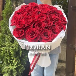 Сучасний букет з троянд - Фото 1