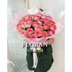 Троянди Джумілія в крафтовому папері - Фото 1