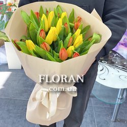 Тюльпани 30 штук - Фото 1