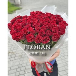 З Днем народження троянди бордові - Фото 1