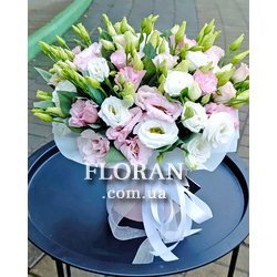 Букет з еустоми в коробці - Фото 2